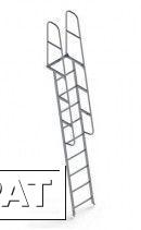 Фото Лестница приставная наклонная с поручнями ЛПНА-3.0 23, 5.11, 1, 150, Алюминий, Приставная, 0.65