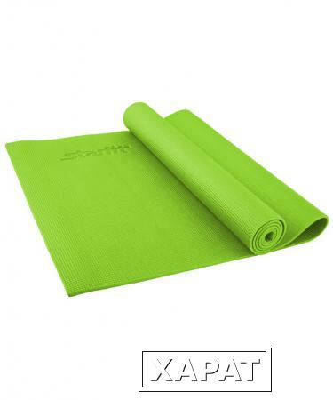 Фото Коврик для йоги FM-101 PVC 173x61x0,4 см, зеленый (78596)