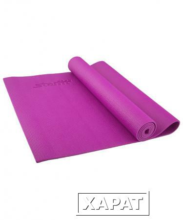 Фото Коврик для йоги FM-101 PVC 173x61x0,6 см, фиолетовый (129887)