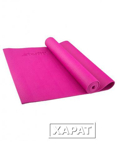 Фото Коврик для йоги FM-101 PVC 173x61x0,5 см, розовый (129879)
