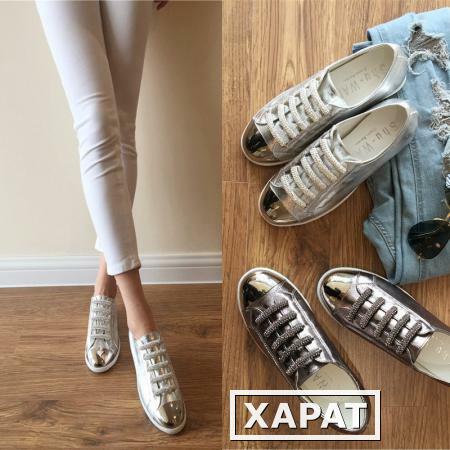Фото Корея покупке летом металла головы в серебро со стразами обувь с плоской обуви женщин увеличился педаль отдыха бум