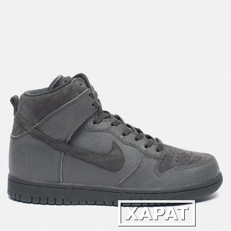 Фото Nike Dunk High Premium Midnight Fog/Matte Silver