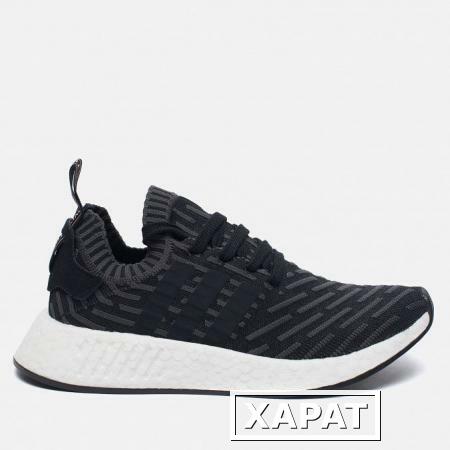 Фото Adidas Originals NMD R2 Primeknit Black/Dark Grey/White