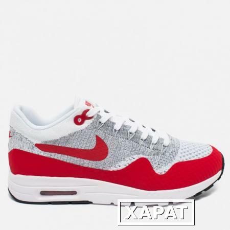 Фото Nike Air Max 1 Ultra Flyknit White/University Red/Pure Platinum