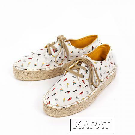 Фото Эспадрильи PAEZ Fire Flatform Laced-Up женские (Birds-0012, 40)