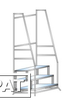 Фото Лестница – подставка с поручнями, передвижная, разборная ЛПМ