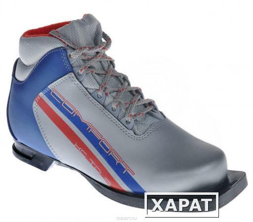 Фото Ботинки для беговых лыж Marax Comfort, цвет: серебро-синий. 340
