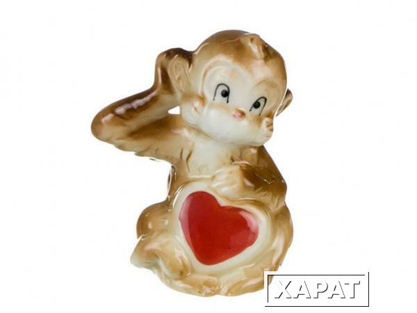 Фото Фигурка "обезьянка к удаче в любви" высота=7 см. Hangzhou Jinding (149-385)