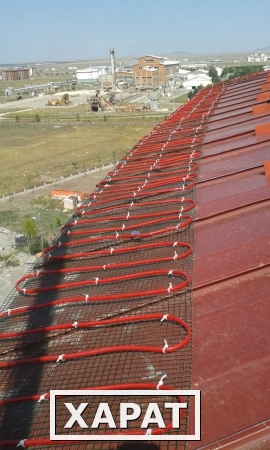 Фото Электрические системы кабельного обогрева для крыш и водостоков.