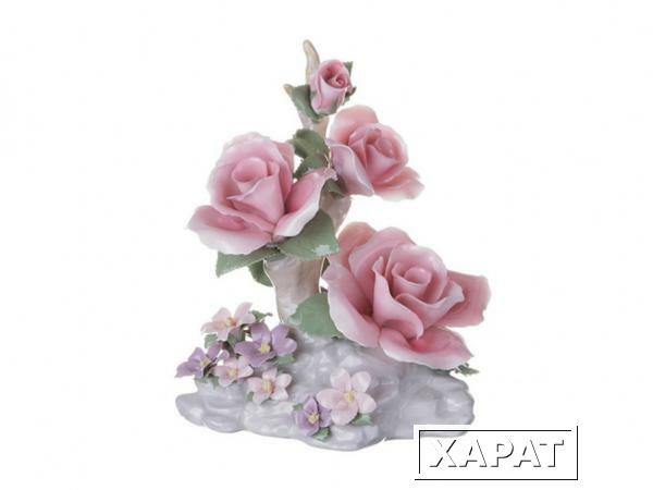 Фото Декоративное изделие "розы" длина15 см.высота=19 см. Porcelain Manufacturing (461-201)