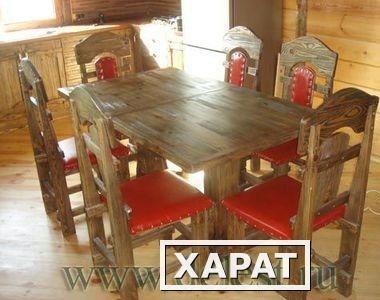 Фото Деревянные кухонные столы из массива