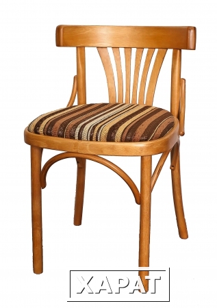 Фото Деревянный венский стул Венеция с мягким сидением