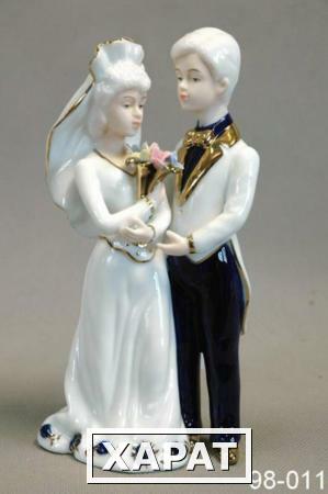 Фото Фигурка "свадебная пара" 10*7 см. высота=19 см. Hangzhou Jinding (98-011)
