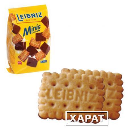 Фото Печенье BAHLSEN Leibniz (БАЛЬЗЕН Лейбниц) "Minis Choko", сливочное с шоколадом, 100 г, Германия