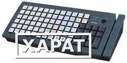 Фото Клавиатура программируемая Posiflex KB 6600В черная c ридером магнитных карт (1&amp;2 дорожки)