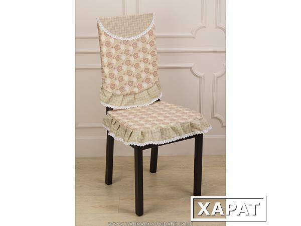 Фото Сидение на стул со спинкой 45х45 см,100 проц. полиэстр