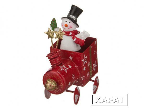 Фото Фигурка "снеговик" 6.5*4*7 см.без упаковки Polite Crafts&amp;gifts (156-403)