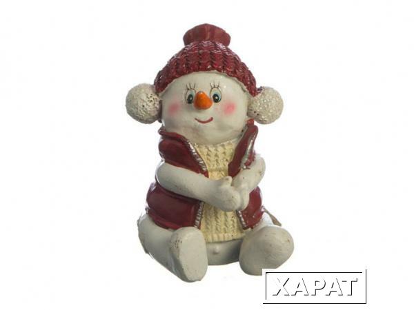 Фото Фигурка "снеговик" 7*4*7 см.без упаковки Polite Crafts&amp;gifts (156-413)