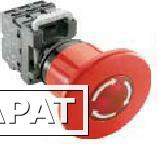Фото Кнопка MPMT3-11R ГРИБОК красная (корпус) 40мм с подсветкой с усиленной фиксацией отпускание поворотом | арт. COS1SFA611510R1101 | ABB
