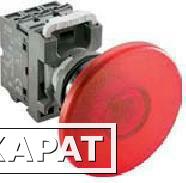 Фото Кнопка MPM1-21R ГРИБОК красная (корпус) без фиксации с подсветкой 40мм | COS1SFA611124R2101 | ABB