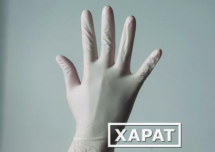 Фото Одноразовые перчатки латексные нестерильные (100 шт/упк / Латекс / L / прозрачный)