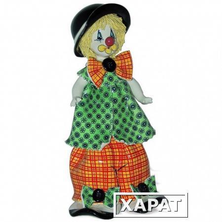 Фото Статуэтка, 23 см, клоун в черной шляпке Pastel Ceramica 30063