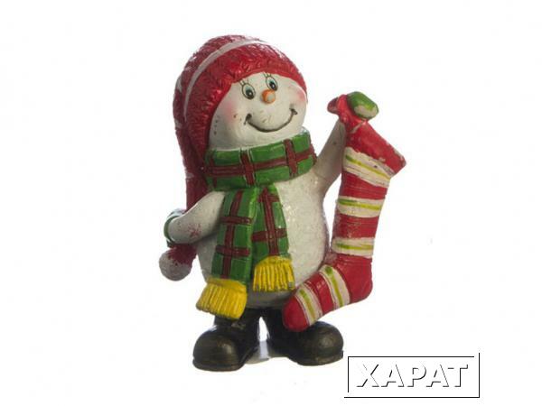 Фото Фигурка "снеговик" 5*3.5*8.5 см.без упаковки Polite Crafts&amp;gifts (156-402)