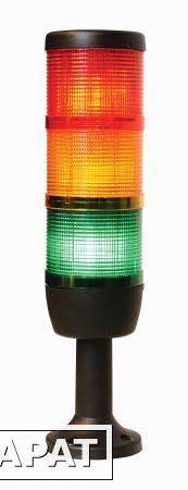 Фото Сигнальная колонна 70 мм, красная, желтая, зеленая, 220 В, стробоскоп FLESH