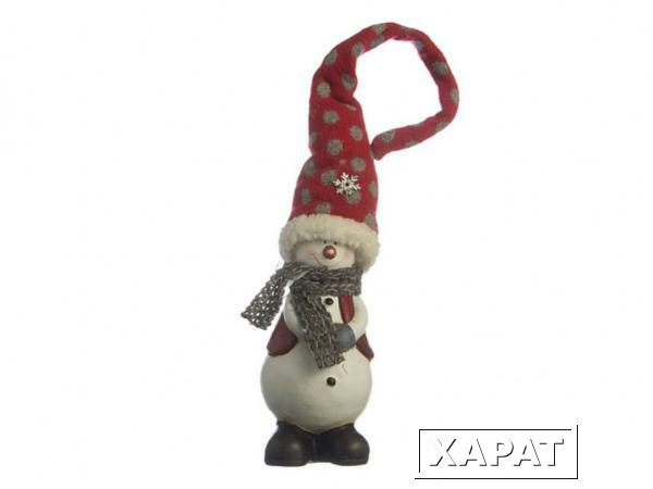 Фото Фигурка "снеговик" 6.6*6.6*16 см Polite Crafts&amp;gifts (156-652)