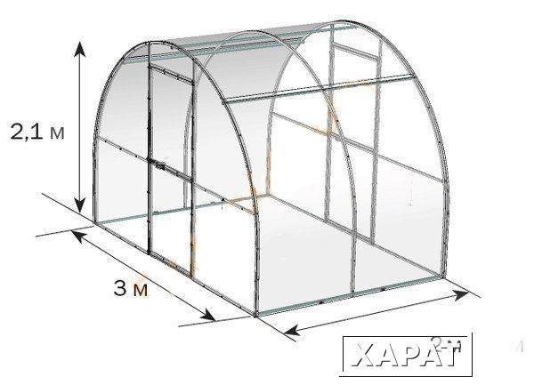 Фото Вставка для теплицы Бетта 2М ВОЛЯ (Каркас)