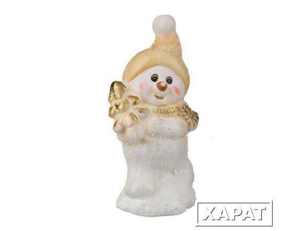 Фото Фигурка "снеговик" 5.5*6*13 см. Polite Crafts&amp;gifts (156-483)