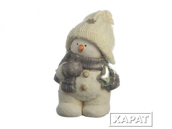 Фото Фигурка "снеговик" 9*7*13,5 см. Polite Crafts&amp;gifts (156-641)