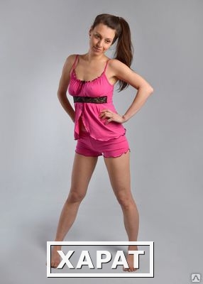 Фото Женская пижама с шортами «Ассоль» премиум Артикул ПШ101-0в "премиум" Цвет 8