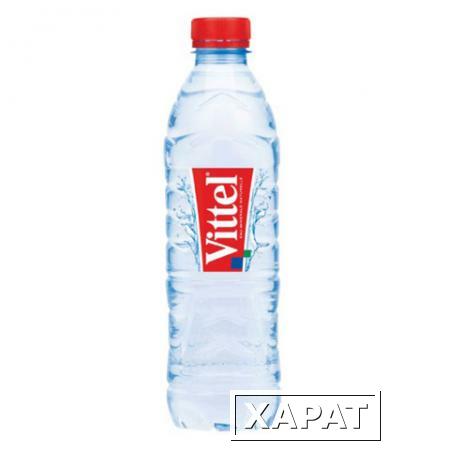 Фото Вода негазированная минеральная VITTEL (Виттель), 0,5 л, пластиковая бутылка, Франция