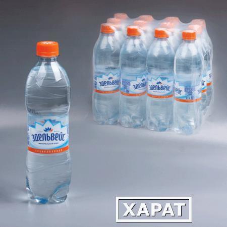 Фото Вода газированная питьевая ЭДЕЛЬВЕЙС, 0,5 л, пластиковая бутылка