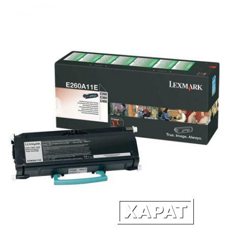 Фото Тонер-картридж LEXMARK (E260A11E) E260/E360/E460, оригинальный, ресурс 3500 стр.