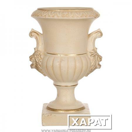 Фото Кубок со львами романо старинный персиковый высота 48 см.