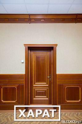Фото Межкомнатная дверь из массива бука, покрытие: шпон, Берест, коричневый