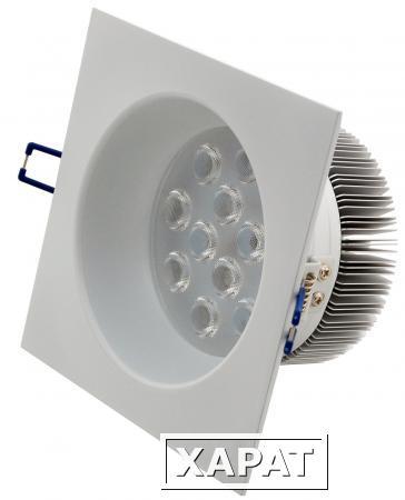 Фото Светодиодный светильник "Downlight" 146x146x80 14.3вт 3000K 1078лм IP40 УХЛ4 | TRD14-46-W-58 НОВЫЙ СВЕТ