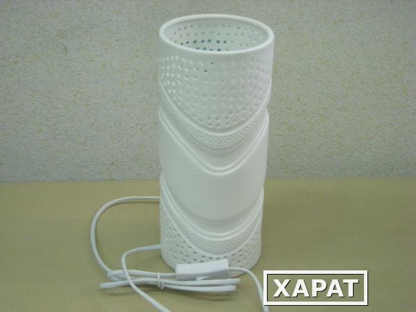 Фото Светильник настольный KD-407 "Волны" (керамика, 220V,40W, E14)