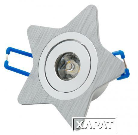 Фото Светодиодный точечный светильник "Downlight" 77x77x20 2вт 4200K 120лм IP40 УХЛ4 | DRG2-03-C-55 НОВЫЙ СВЕТ