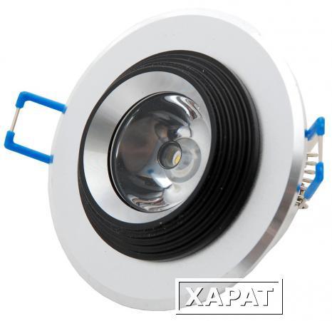 Фото Светодиодный точечный светильник "Downlight" 78x78x39 1.6вт 4200K 74лм IP40 УХЛ4 | DRG4-14-C-55 НОВЫЙ СВЕТ