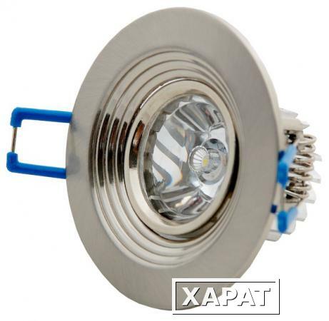 Фото Светодиодный точечный светильник "Downlight" 75x75x40 2вт 4200K 120лм IP40 УХЛ4 | DRG2-50-C-55 НОВЫЙ СВЕТ