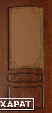 Фото Двери PRORAB Полотно дверн. ДП Венеция ДО (витраж) 800х2000 шоколад Ковров