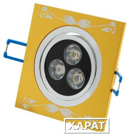 Фото Светодиодный точечный светильник "Downlight" 91x91x43 4вт 4200K 360лм IP40 УХЛ4 | DRG4-28-C-55 НОВЫЙ СВЕТ