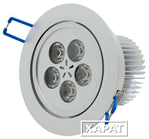 Фото Светодиодный точечный светильник "Downlight" 109x109x68 6.3вт 4200K 339лм IP40 УХЛ4 | DRG6-32-C-55 НОВЫЙ СВЕТ