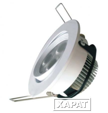 Фото Светодиодный точечный светильник "Downlight" 85x85x42 6.6вт 4200K 362лм IP40 УХЛ4 | DRG8-42-C-57 НОВЫЙ СВЕТ