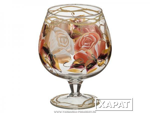 Фото Ваза декоративная роза на жгуте 1000 мл.без упаковки