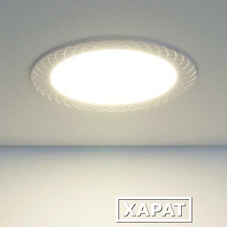 Фото Встраиваемый потолочный светодиодный светильник DLR005 12W 4200K WH белый; a035363 ELEKTROSTANDARD
