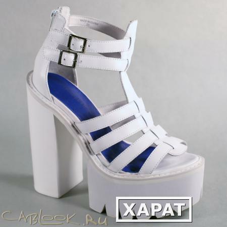 Фото Jeffrey Campbell JEFFREY CAMPBELL белые босоножки женские FREEMA white